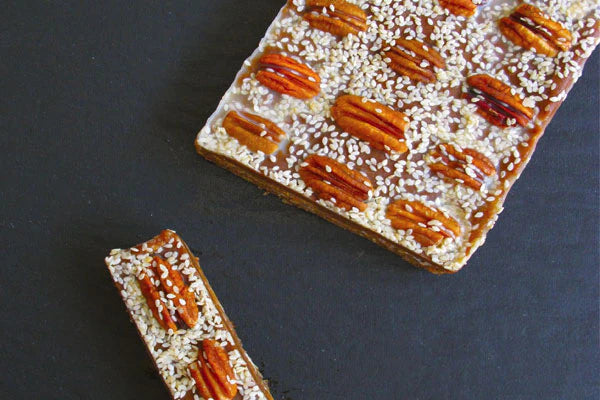 Raw Salted Caramel & Pecan Slice