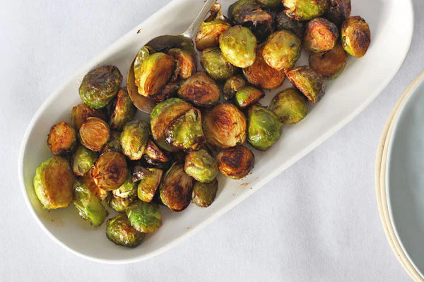 Wasabi and Tamari Roasted Brussels Sprouts