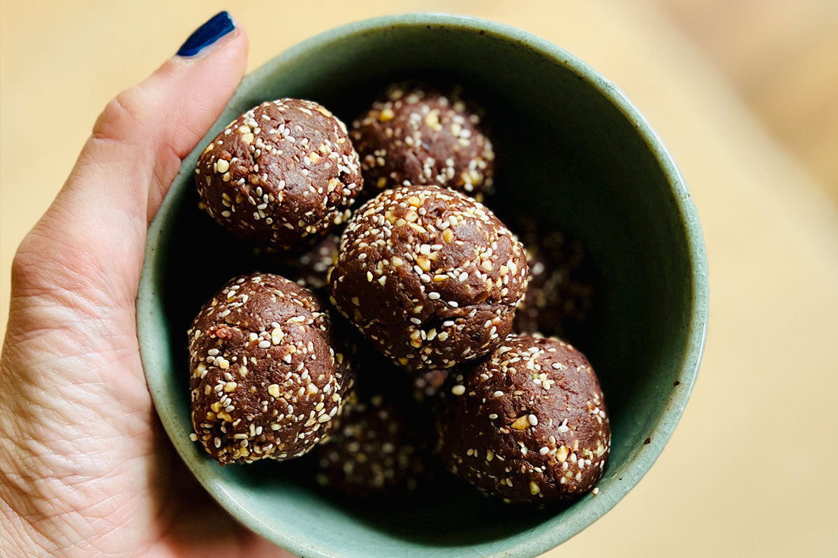 Salted Chocolate Peanut Energy Balls