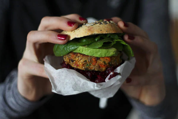 Spicy Sunflower Seed Veggie Burgers