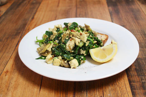 Spring Vegetable Tofu Scramble