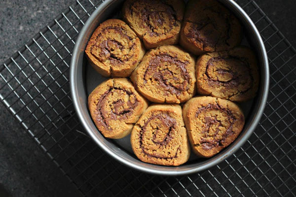 Vegan Chocolate Nut Butter Scrolls