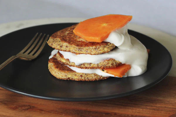 Ten minute Almond Meal, Flaxseed and Cinnamon Hot Cakes