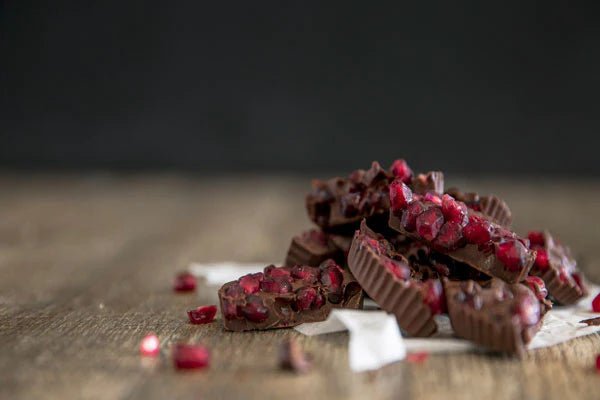 Raw Chocolate Pomegranate Clusters