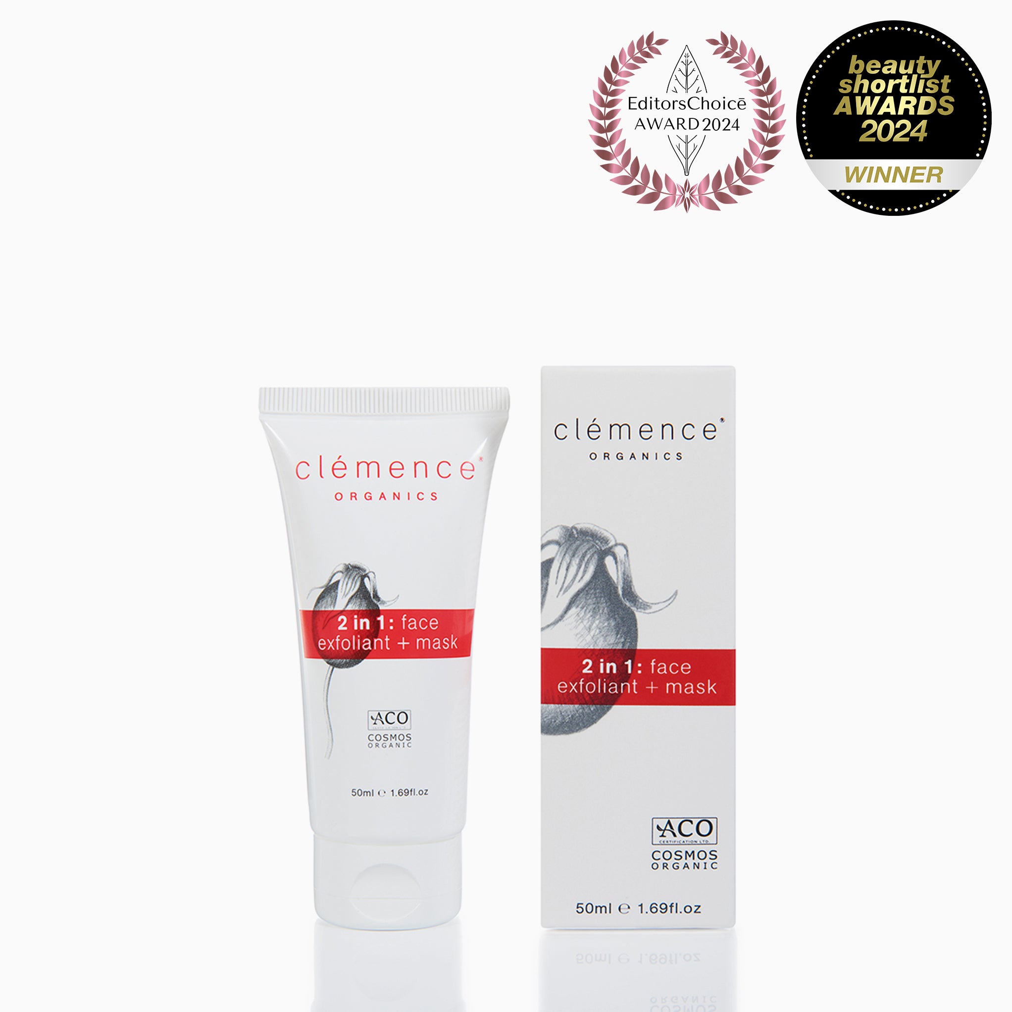 Clémence Organics 2 in 1 Exfoliant & Mask