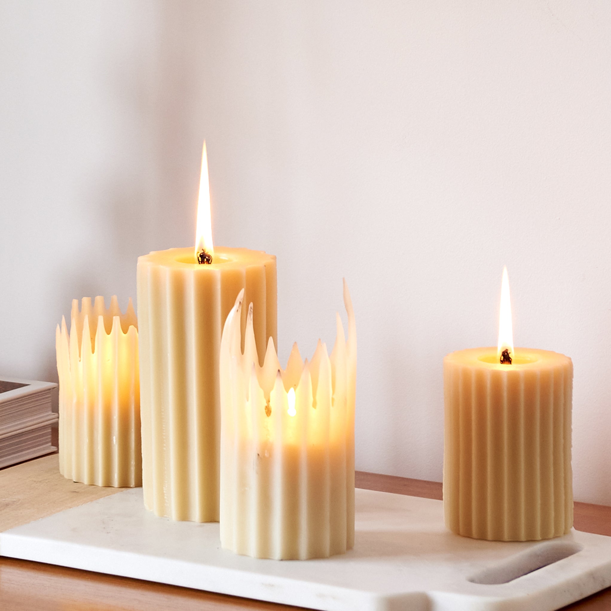 Queen B Fluke Column Candles
