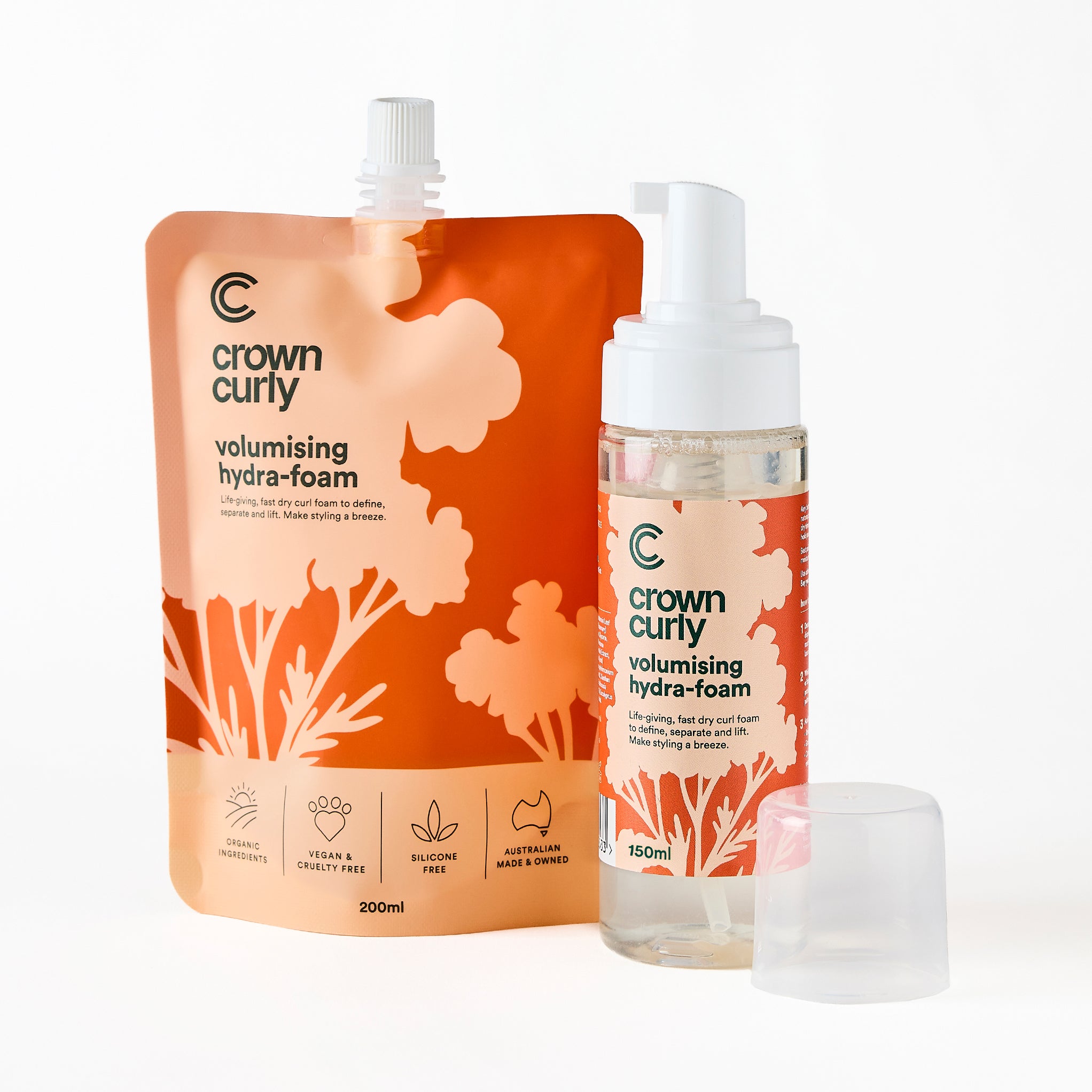 Crown Curly Volumising Hydra-Foam Duo