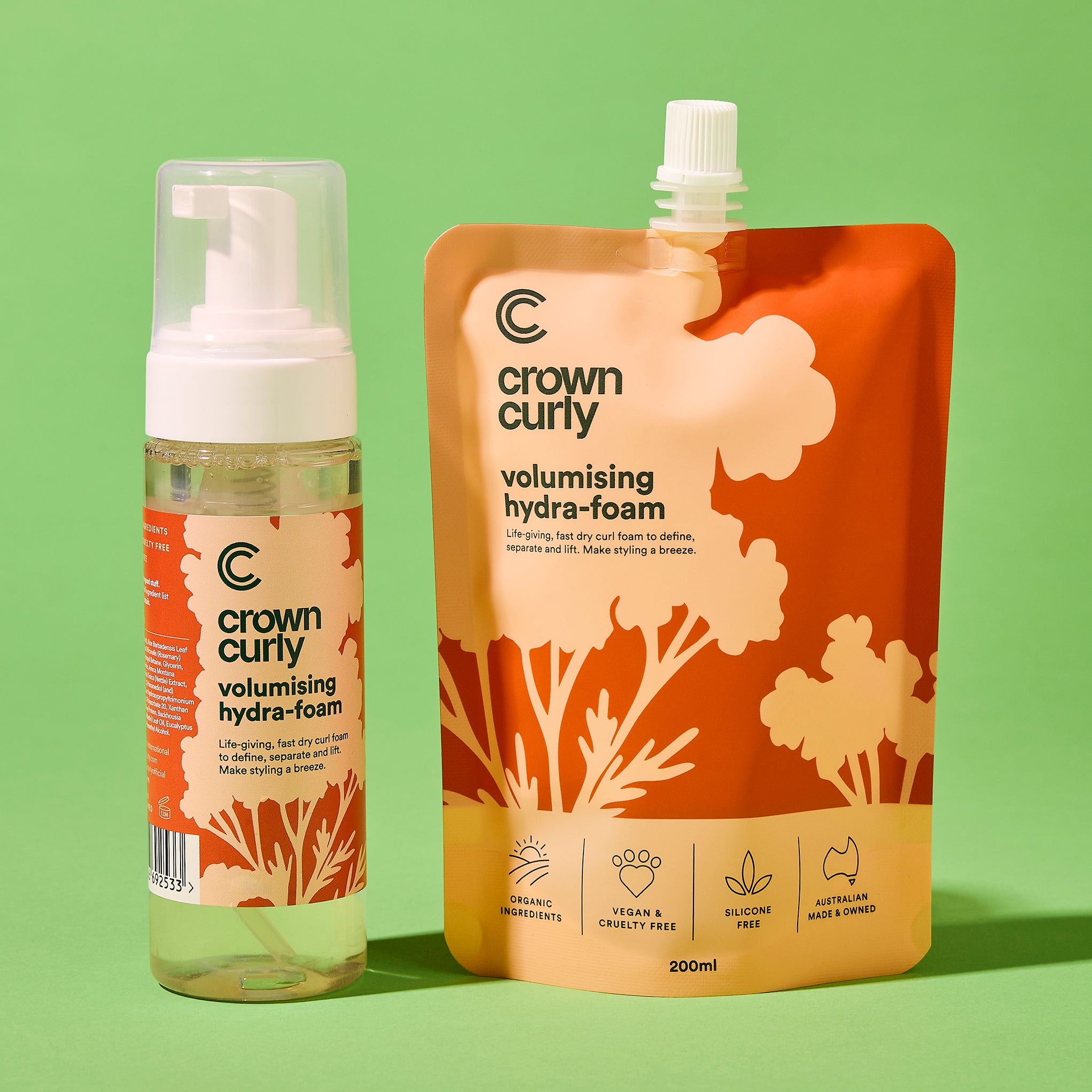 Crown Curly Volumising Hydra-Foam Duo