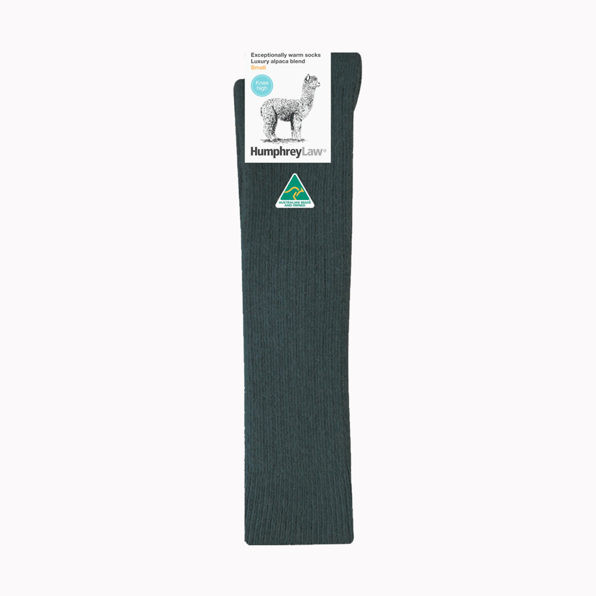 Humphrey Law Alpaca Knee Length  Charcoal Socks