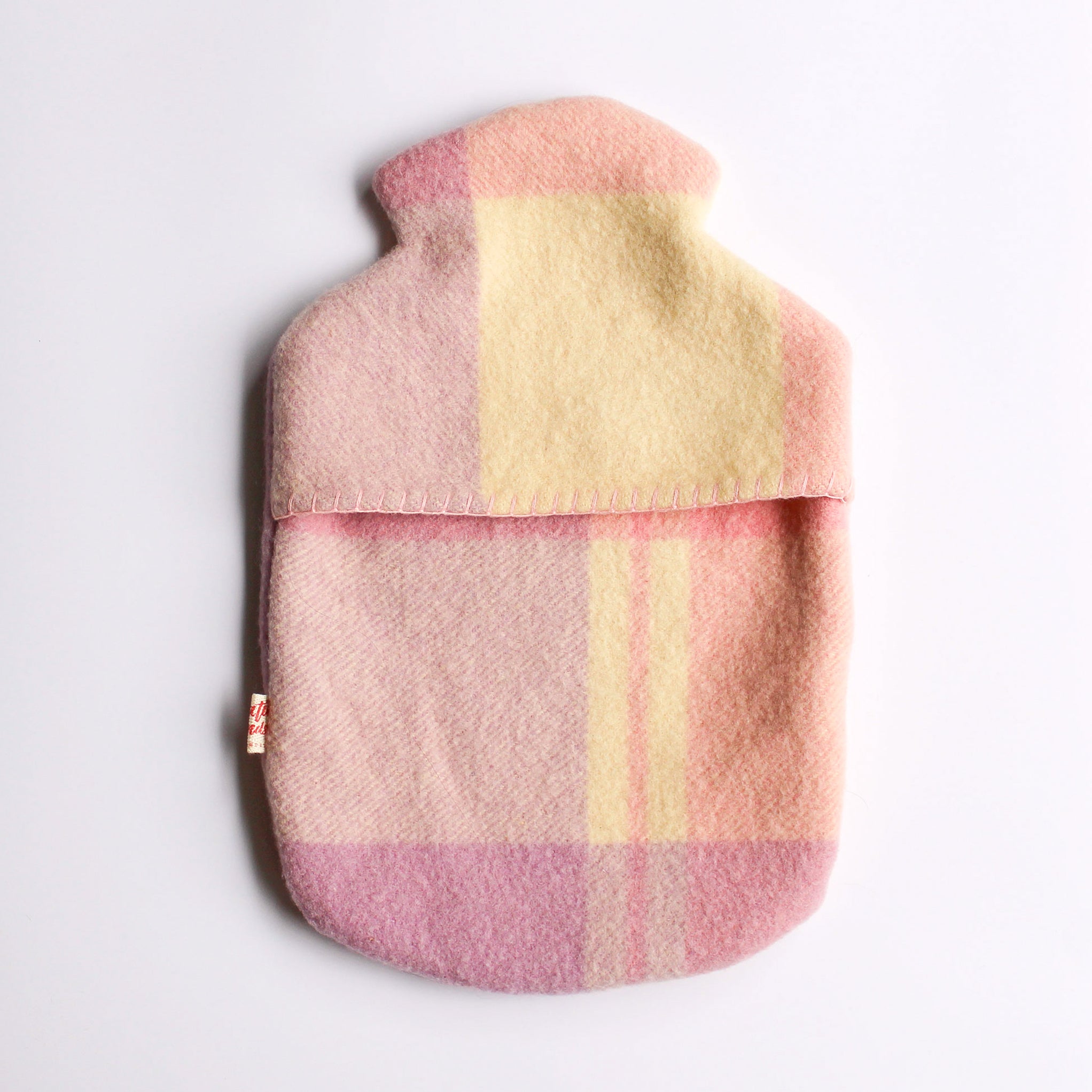 Woollen Hot Water Bottle Cover - Lilac