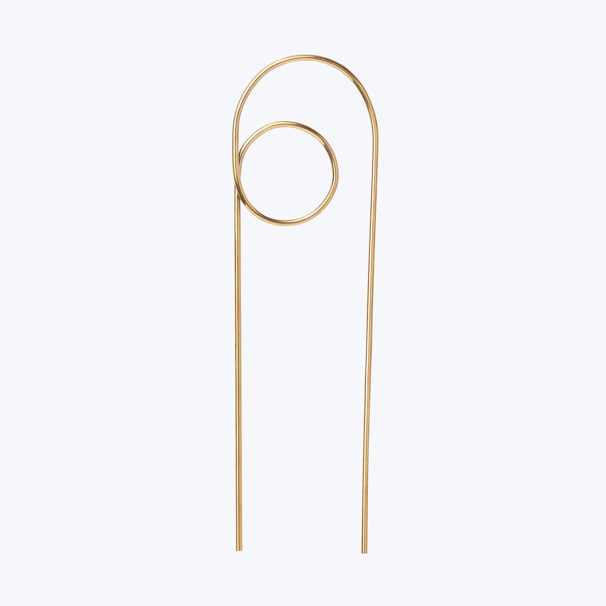 Ivy Muse Loop Brass Plant Stake 