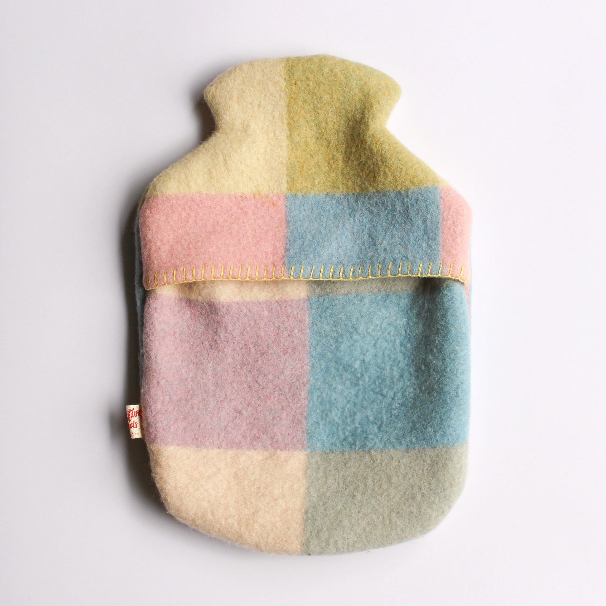 Woollen Hot Water Bottle Covers - Pastels