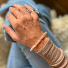Amy wearing a Sunstone Crystal Bracelet 