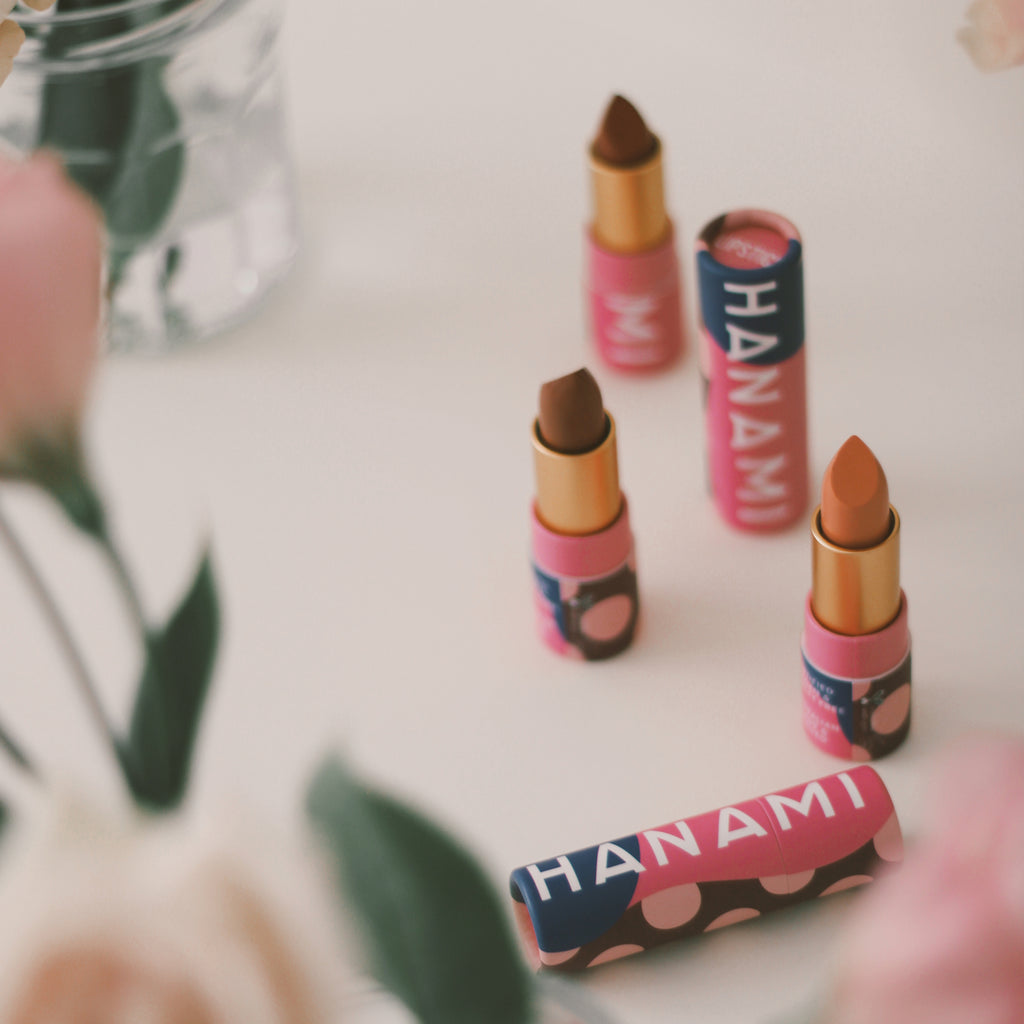 A selection of Hanami lipsticks