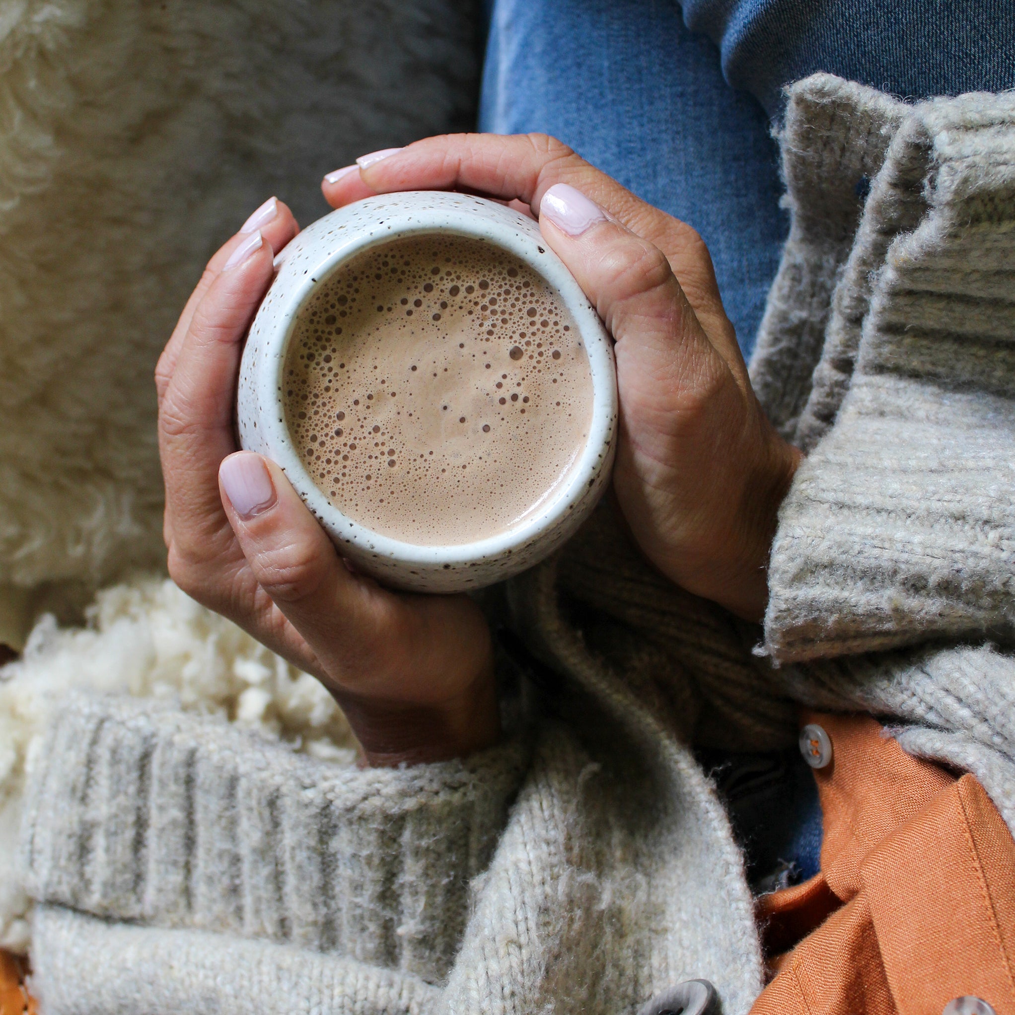 Ceramic Hug Mug - White