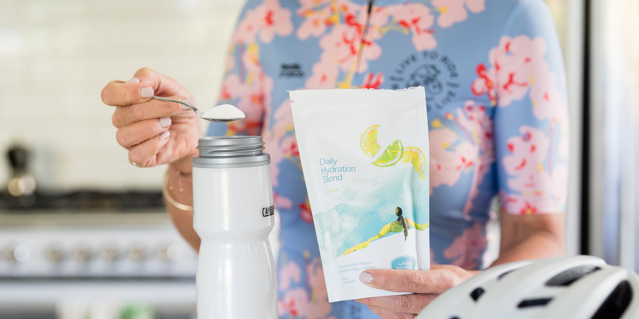 Amy holding Daily Hydration Blend