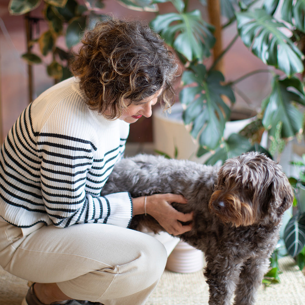 Amy Crawford and her dog Wilson. 