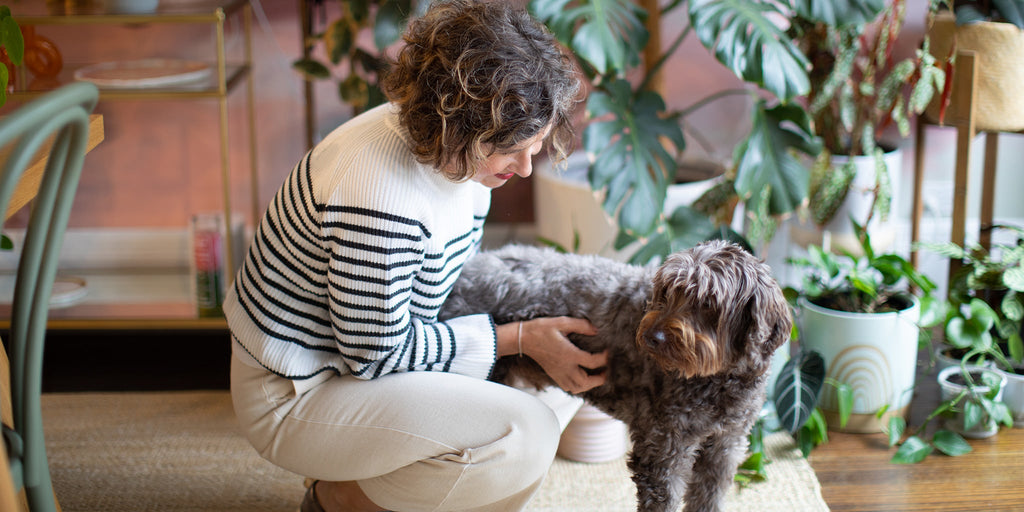 Amy Crawford and her dog Wilson. 