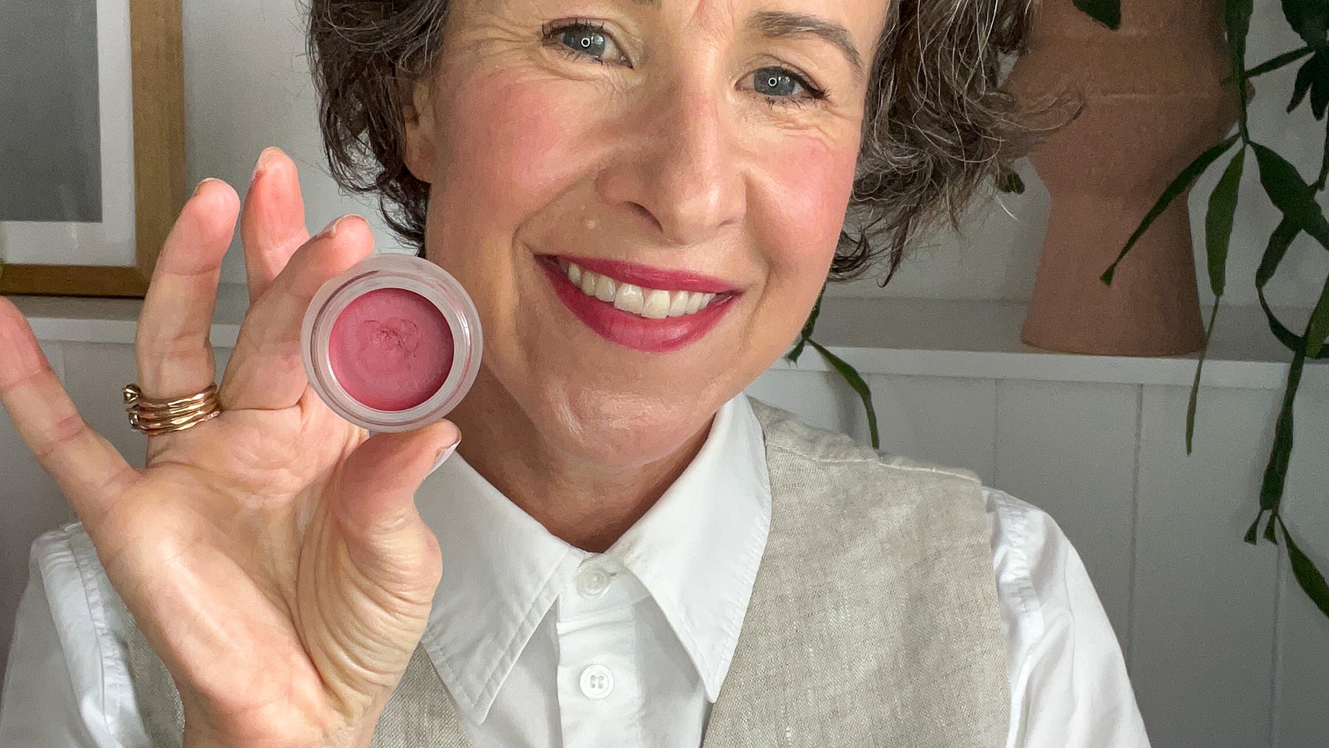 Amy shares why Aleph’s Lip/Cheek Tint in Crush is a universally flattering shade.